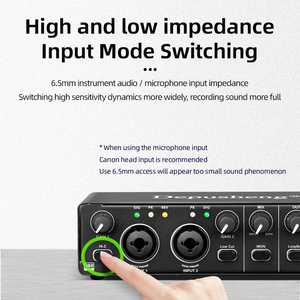Depusheng MD22 New Arrival USB Professional Studio Sound Card <strong>Recording</strong> Audio Interface for Pc Recorder Computer Live Streaming - Product Image 5