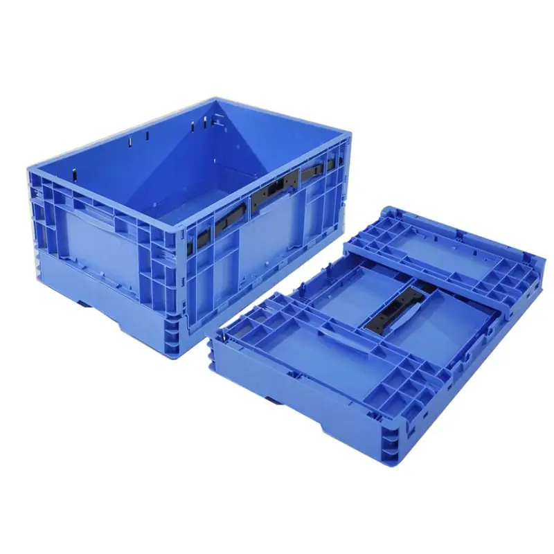 Sıcak satış katlanabilir plastik kutu plastik güvenlik sandık lojistik için katlanabilir kutu