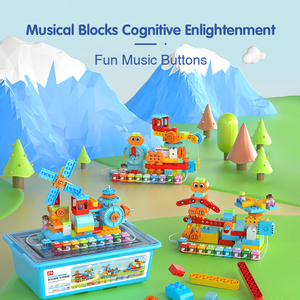 Juego de bloques de construcción musicales para niños, kit educativo inteligente electrónico, Programa de Aprendizaje, entrenamiento lógico, juguete de rompecabezas inteligente, juego de educación inteligente, serie Prime, 2 unidades - Product Image 3