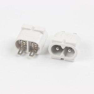 ขั้วต่อซ็อกเก็ต2A พร้อมปลั๊ก2-Hole 2-Pin 8-Shape DB-8ไฟ AC แบบฝังตัว C8ปลั๊กไฟ - Product Image 4