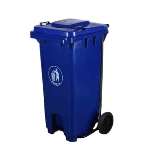 环保户外塑料垃圾箱矩形100升带盖大加厚垃圾容器 - Product Image 4