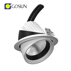 Shenzhen fabrika 32W/42W/52W Led 360 dönebilen Cob Gimbal Downlight müze için - Product Image 3