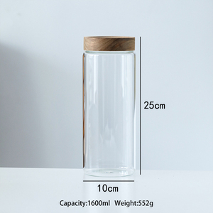 食品保存用ガラス瓶140ml 180ml 250ml 280ml 300ml 360ml 400ml 520mlパスタ保管用 - Product Image 4