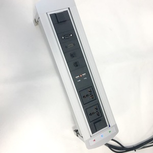 Enchufe giratorio motorizado montado oculto India Flip Up Multi Plug Power Socket Set Oficina Conferencia Escritorio Cocina Enchufe de mesa - Product Image 2