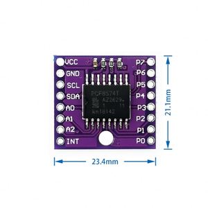 Modulo MCU-8574 Bus PCF8574T I2C modulo di espansione I/O a distanza 8-bit ad alta corrente - Product Image 2