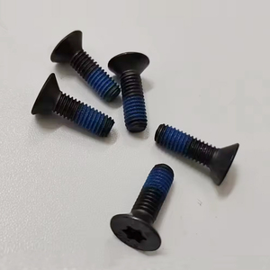 M6x20 SCM430フラットヘッドマシンねじ,黒酸化物コーティング,スレッドロッカー前応用 - Product Image 1