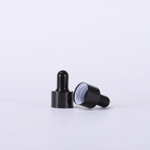 Logotipo personalizado 5ml 10ml 15ml 20ml botella redonda vacía de aceite esencial cosmético 30ml 50ml 100mL botella cuentagotas de suero de vidrio negro mate - Product Image 4