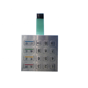 Teclado personalizado numérico de metal pcb fpc, interruptor de membrana LED, botones mecánicos - Product Image 1