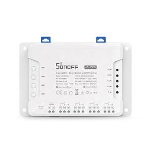 Sonoff 4ch Pro <strong>R3</strong> Smart Wifi Switch 4 Gang Light Switch 433mhz Rf <strong>Remote</strong> Wifi Relay Ewelink App With Alexa Google Home - Product Image 1