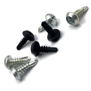 Black Galvanized Hex #14 X <strong>2</strong> Inch Hex Drive Self-Drilling <strong>Screw</strong> for Metal to Metal Fastening