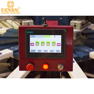 Oval Flat Hybrid Fully <strong>Automatic</strong> Silk <strong>Screen</strong> <strong>Printing</strong> Machine Octopus Rotary T-Shirt Printer Multicolor Usage Label Printers