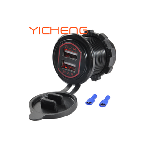 Aluminum Housing Mobile 4.2A Dual Port Fast Charger <strong>12</strong> <strong>V</strong> USB Charging <strong>Socket</strong> for Car - Product Image 2