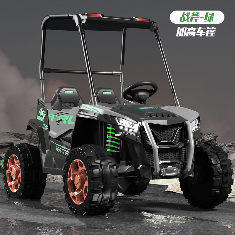 Green 12a soft-wheeled soft-seat carriage canopy