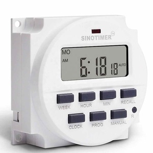 LCD 220V AC 7 Giorni Alla Settimana Programmabile Timer Interruttore di Controllo Relè di Tempo Built-in Batteria Ricaricabile Per luci di Controllo