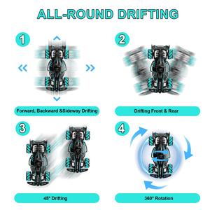 รถแข่งดริฟท์พร้อมตัวควบคุมโหมดควบคุมคู่และการควบคุมด้วยท่าทาง1สูตร - Product Image 3