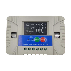 30A 20A 10A PWMソーラー充電コントローラ12v 24v充電コントローラUSBバッテリー付きパワーPwmソーラーパワーコントローラ - Product Image 3