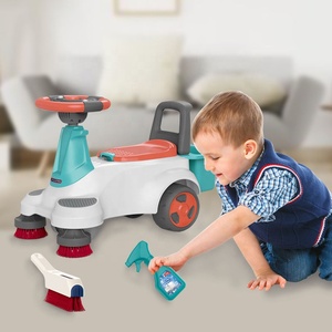 Çok fonksiyonlu bebek kayma yürüteç oyuncak ev işi Set oyuncaklar oyna Pretend ile çocuklar sürülecek araç bebek yürüyor büyük sepeti oyuncaklar