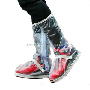 Outdoor Rainproof Rainshoes Reusable Waterproof <strong>Rain</strong> Boot Shoe <strong>Cover</strong> with Reflector - Product Image 2