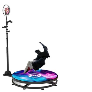 2025, новый дизайн Xinyang, 360 градусов, автоматический RGB свет, фотобудка из закаленного стекла, светодиодная подсветка, совместимая с iPad и зеркальными камерами - Product Image 3
