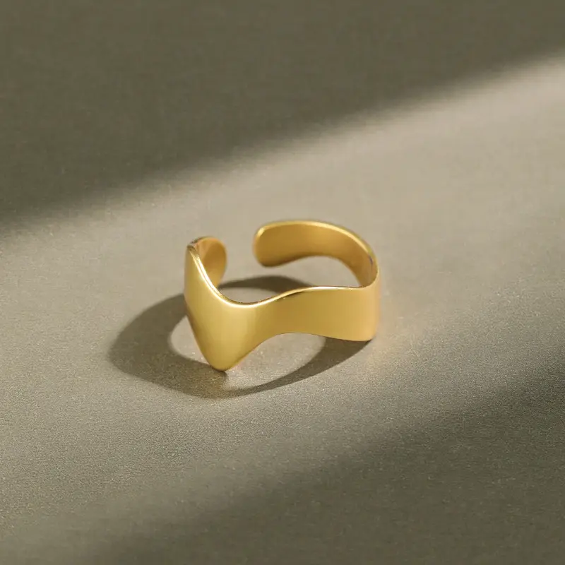 925 стерлингового серебра кольца минималистский ювелирные изделия из жемчуга для женщин волна кольцо