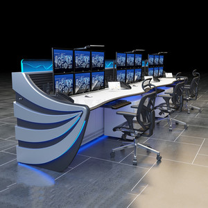 Consola de sala de control OEM/ODM para consola de comando de tráfico fabricante de consola de estación de trabajo de escritorio de centro de operaciones - Product Image 2