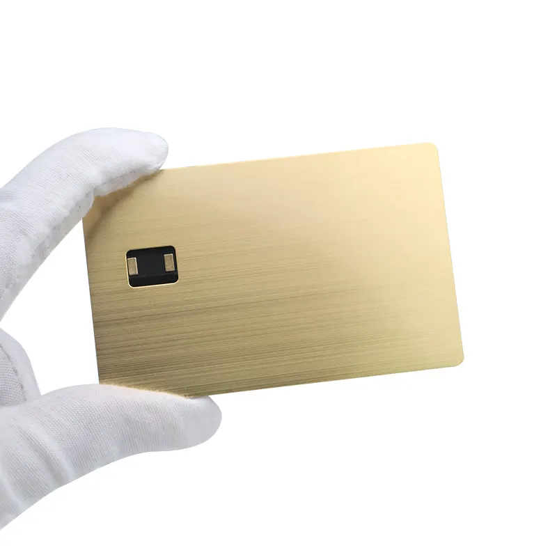 Funzione di pagamento carta di credito in metallo vuota doppia interfaccia Chip Contactless NFC Metal Card