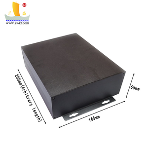 165x65mm Anodised Aluminium Extruded Lifepo4 Case Black Circuit Board Control Box <strong>Enclosure</strong> Electronics Instrument <strong>Enclosure</strong> - Product Image 1