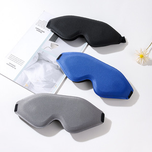 Derin fincan nefes bellek köpük uyku göz maskesi kapak 3D konturlu fincan uyku göz maskesi ve ayarlanabilir kayış ile körü körüne - Product Image 1