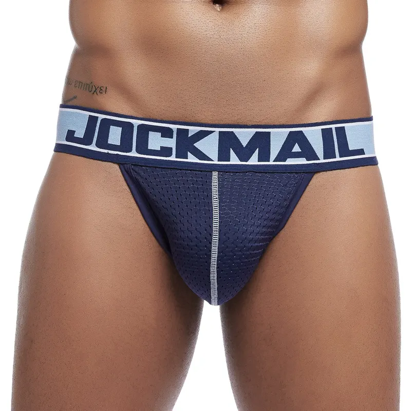 Spot Wholesale JOCKMAIL Men's Underwear Sexy Gay Jockstraps 24 Hours Shipping Boxer Briefs Transparent Mesh Panties