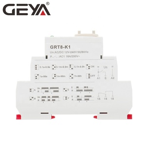 GEYA-relé de temporizador de ajuste Digital, GRT8-K, CA, CC, 12V, 24V, 220V, 230V, relé de encendido y apagado multifunción, novedad - Product Image 2