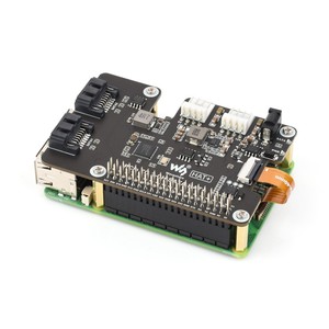 Адаптер PCIe to 2-Ch SATA для Raspberry Pi 5, поддерживает протокол жесткого диска SATA, двухсторонние светодиодные индикаторы и EEPROM - Product Image 5