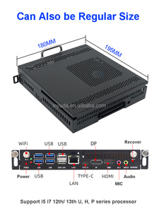 OPS Mini PC 12th 13th Gen I7 I5 12450H 1255U 1340P 1370P OPS Slot PC para paneles táctiles de pizarra interactiva - Product Image 6