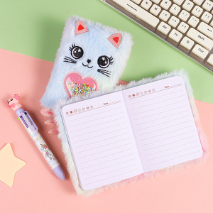 Cuaderno de tapa dura de cuero de alto valor A6 Tie-Dye Felpa Estudiante Diario Hilo Costura Suministro directo transfronterizo Bloc de notas Regalo - Product Image 4