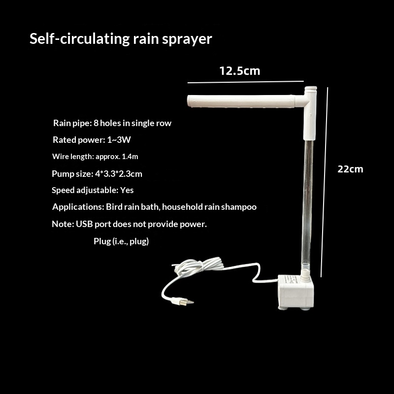 Petite pompe à eau simple + tuyau de douche à effet pluie