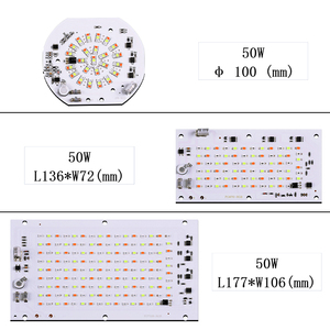 50W 100W RGB LED หลากสี DOB แผ่นวงกลมเชิงเส้น AC 220V แรงดันไฟฟ้าสูงขับฟรีและ24ปุ่ม IR ระยะไกลสำหรับโคมไฟเวที - Product Image 5