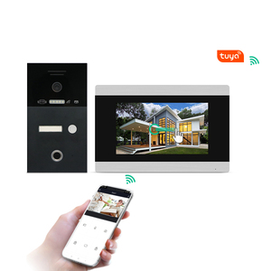 Tuya smart ip wifi video campanello a due vie citofono audio della macchina fotografica video porter con blocco delle impronte digitali per 1/2/3/4 famiglia - Product Image 2