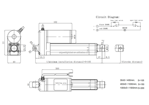 12V Dc <strong>Linear</strong> Actuator with Remote <strong>Control</strong> and Potentiometer DC Motors Product Category - Product Image 4