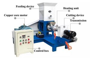 Mangime per pesci puffer Full automatic bird food aquatic floating bait pelletizer Small cat food dog food machine