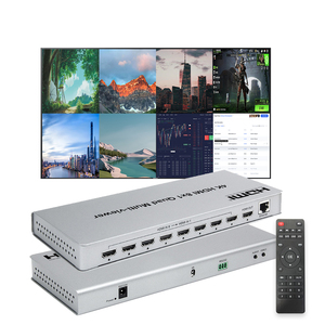 Divisor de pantalla cuádruple HDMI 8 en 1 salida multivisor de pantalla cuádruple, 8 puertos HDMI multivisor 8x1