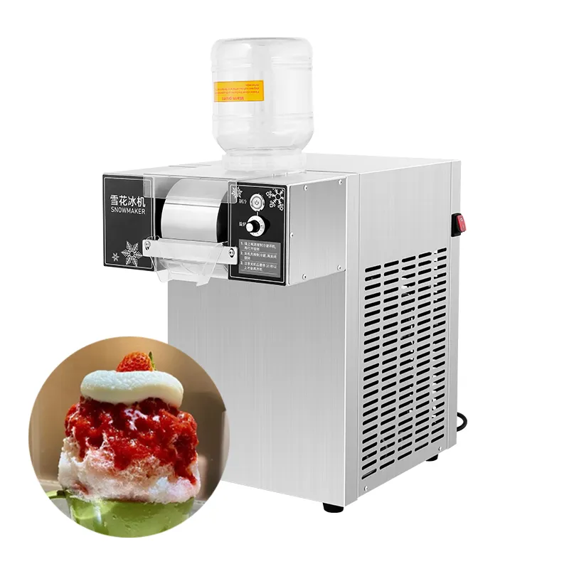 GOOPIKK Máquina comercial de floco de neve para fazer gelo, 1200w, coreana, Bingsu, 110V, 220V, 180kg/24h, equipamento de catering