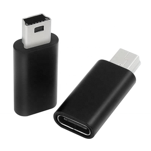 迷你USB 2.0迷你B公到型C USB C母转换器适配器适配器 - Product Image 1
