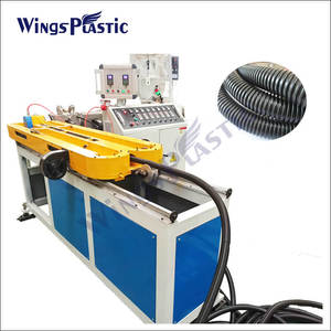 Upvc pvc tek duvar oluklu borular üretim hattı pvc <span class=keywords><strong>swc</strong></span> shisha esnek boru makinesi