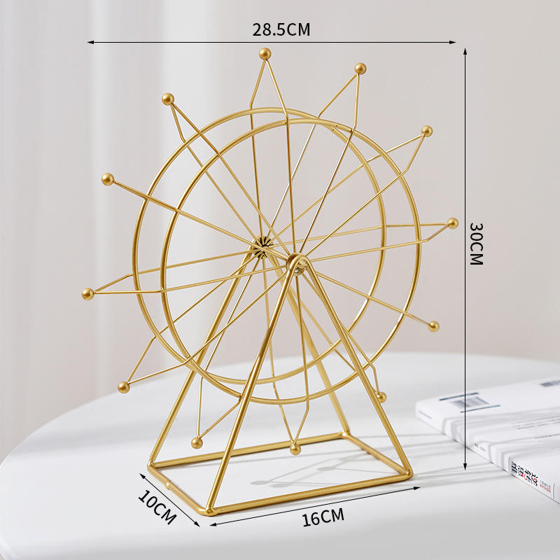 Golden large ferris wheel new