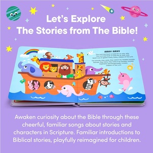 Interactive Educational Audio Books <strong>Bible</strong> Stories Sound Book High Quality <strong>Children</strong> Sound Book
