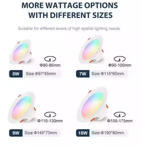 Lezu matter 2.5インチ5wスマートLED 7色リモート音声制御埋め込み天井ダウンライト - Product Image 6