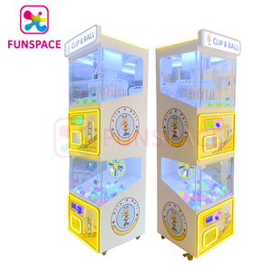 Funspace Mall ตู้หยอดเหรียญแบบหยอดเหรียญแบบใช้เองเครื่องเล่น2ตัวคลิปสำหรับเด็กของขวัญเครื่องเกมกาชาออน - Product Image 6