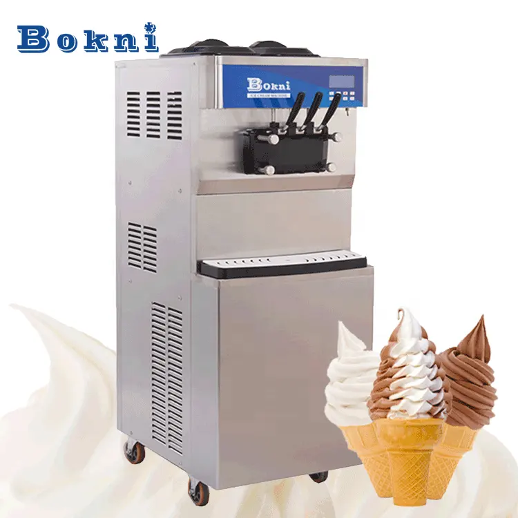 CE Bokni 3 Sapore di 304 In Acciaio Inox Professionale Frozen Yogurt Macchina per Gelato Soft