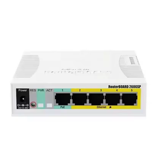 Mikrotik RB260GSP/CSS106-1G-4P-1S 5xギガビットPoE出力イーサネットスマートおよび1つのSFPケージネットワークスイッチ - Product Image 1