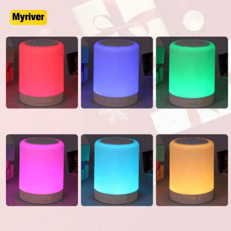 Myriver regala regali ricarica luce notturna con regolazione del tocco del colore dell'illuminazione Rgb