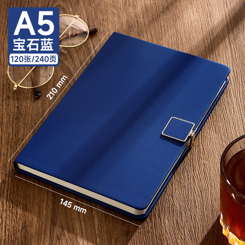 A5 bleu saphir - 240 pages, déduction carrée